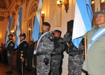 Acto por el Día de la Bandera en Casa de Gobierno