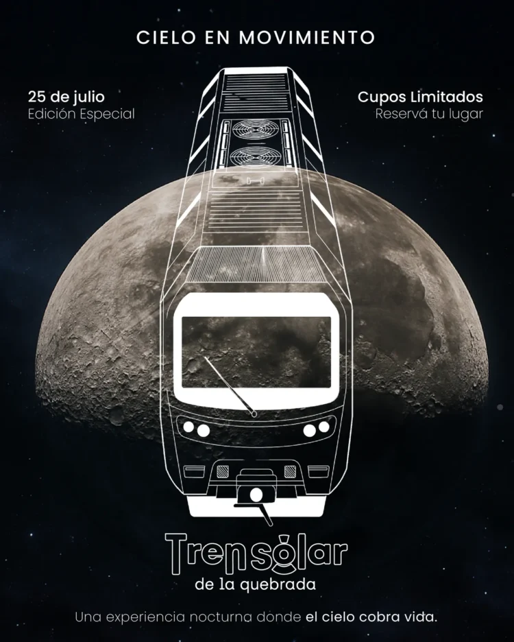 «Cielo en Movimiento»: Una Experiencia de Astroturismo Única en el Tren Solar de la Quebrada
