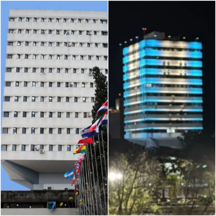 El Poder Judicial está siempre en lo importante: El Palacio de Tribunales se ilumina con nueva puesta ornamental