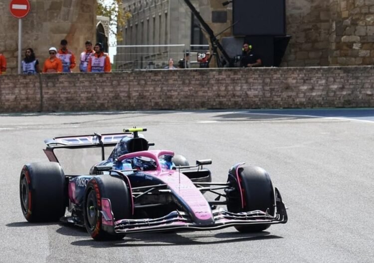 Mal arranque para Colapinto en el primer día de entrenamiento de la Fórmula 1 en Bakú