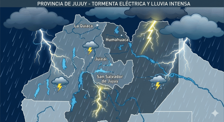 Alerta extendida en Jujuy: Advierten por fuertes tormentas con granizo y ráfagas de viento