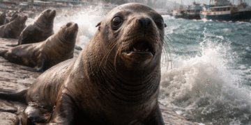 Temblaron los lobos marinos con el sismo en Mar del Plata