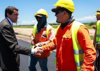 De paseo: Sadir recorrió las obras de la Ruta Nacional 34