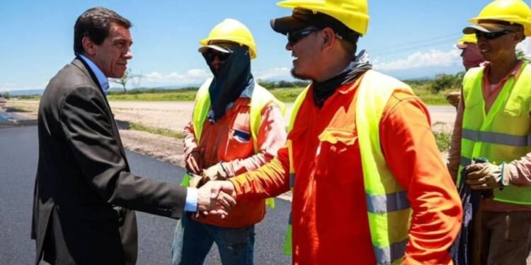 De paseo: Sadir recorrió las obras de la Ruta Nacional 34