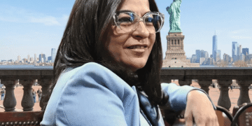 Se deslomó en Nueva York: Carolina Moisés viajo con Milei a Estados Unidos