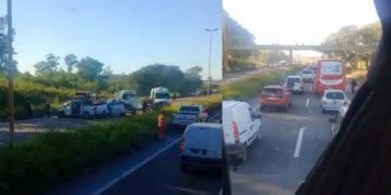 Grave accidente en Ruta 66 a la altura de Alto Comedero: tránsito interrumpido