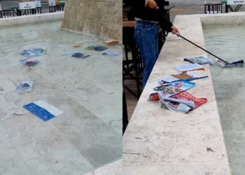 Indignación en Ciudad de Nieva: vandalizaron la biblioteca comunitaria y tiraron los libros a la fuente
