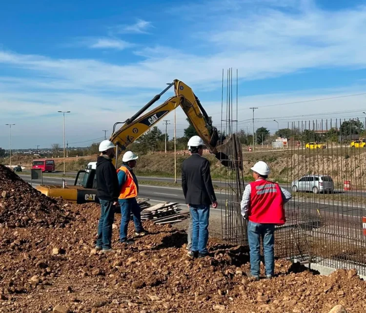 Avanza la construcción del nuevo puente sobre la Ruta Nacional Nº 66