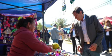 Carlos Sadir acompañó la Feria de Santa Anita en Alto Comedero