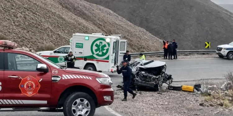 Falleció la segunda víctima del trágico accidente vial en la Cuesta del Lipán