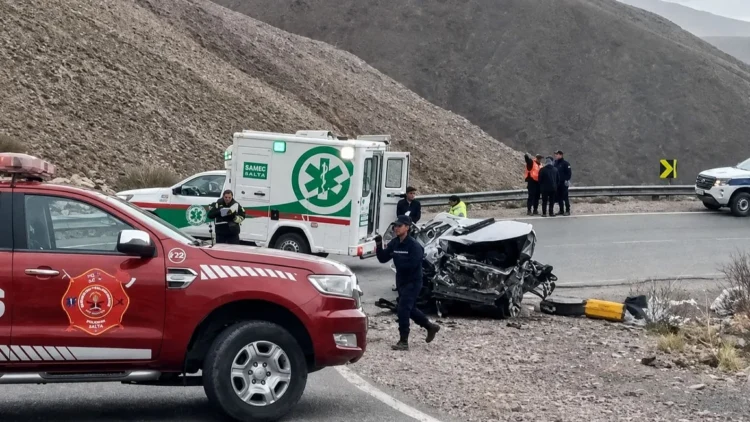 Falleció la segunda víctima del trágico accidente vial en la Cuesta del Lipán