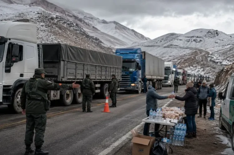Restringieron el tránsito pesado hacia el Paso de Jama
