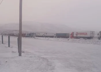 Más de 150 camiones permanecen varados en el Paso de Jama por el temporal de nieve y viento blanco