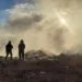 Un incendio en un microbasural de Cerro Las Rosas generó densas humaredas y afectó la visibilidad en la Ruta 9