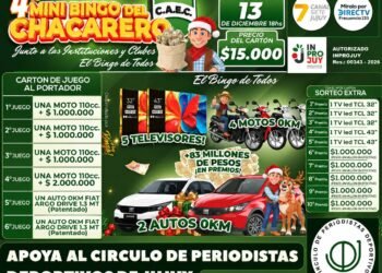 Colabora no seas rata: El Círculo de Periodistas Deportivos de Jujuy vende el Mini Bingo del Chacarero para sostener su sede