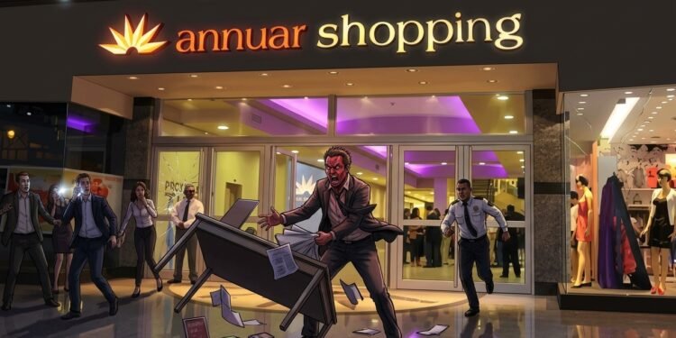 Uno que se levantó tranqui: Detuvieron a un hombre acusado de agredir a una trabajadora de seguridad en el shopping