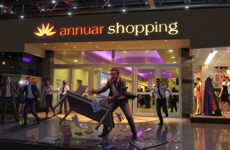 Uno que se levantó tranqui: Detuvieron a un hombre acusado de agredir a una trabajadora de seguridad en el shopping
